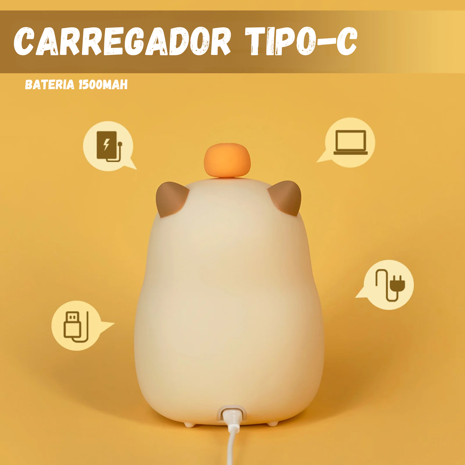 Capi Relógio | Despertador com Luz Noturna para Crianças