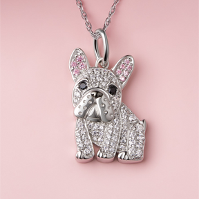 Colar + Pingente Bulldog Francês | Banhado em Ouro 18K