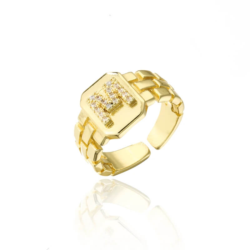 Anel Personalizado Signature | Banhado em Ouro 18k