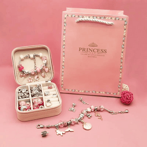 Kit Encanto de berloques para meninas faça você mesmo - Rosa