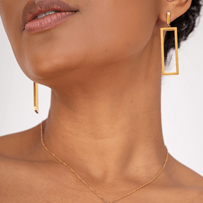 Brincos Paola Banhados em Ouro 18k - Luminoz