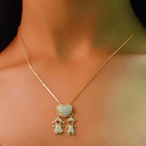 Colar Eterno Amor de Mãe - Banhado em Ouro 18K