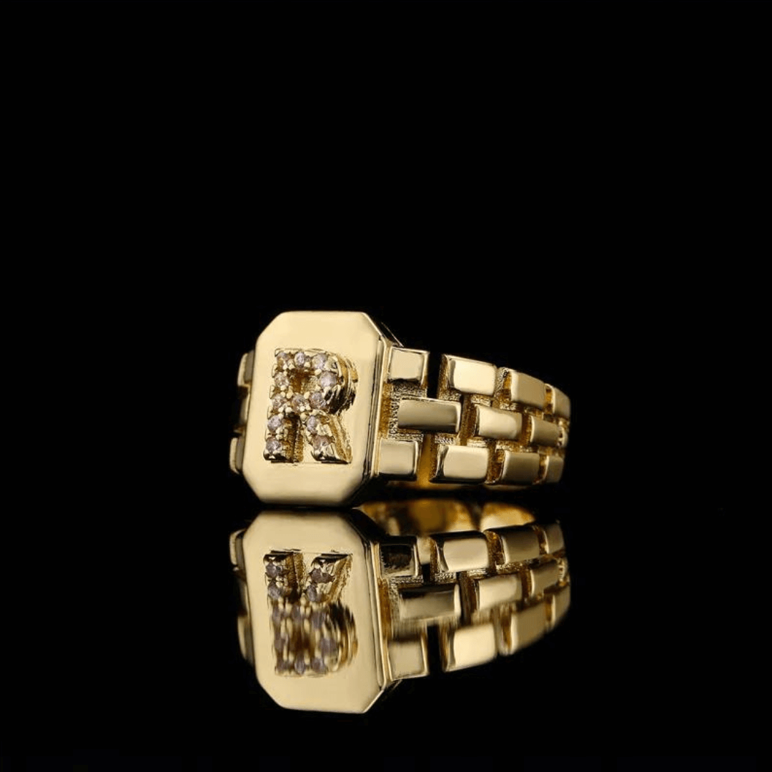 Anel Personalizado Signature | Banhado em Ouro 18k