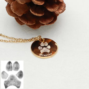 Colar Pegada do Amor | Personalizado Banhado em Ouro 18K
