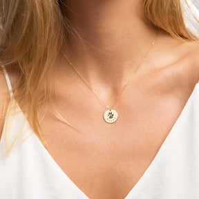 Colar Pegada do Amor | Personalizado Banhado em Ouro 18K