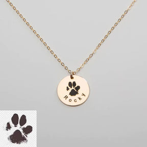 Colar Pegada do Amor | Personalizado Banhado em Ouro 18K
