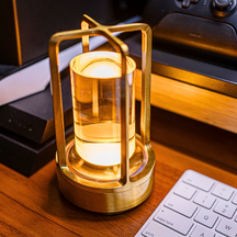 Luminária Cristal Dourado | Elegância e Modernidade
