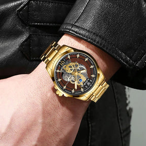 Relógio Skeleton | Automático de Quartzo Masculino