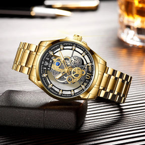 Relógio Skeleton | Automático de Quartzo Masculino