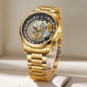 Relógio Skeleton | Automático de Quartzo Masculino