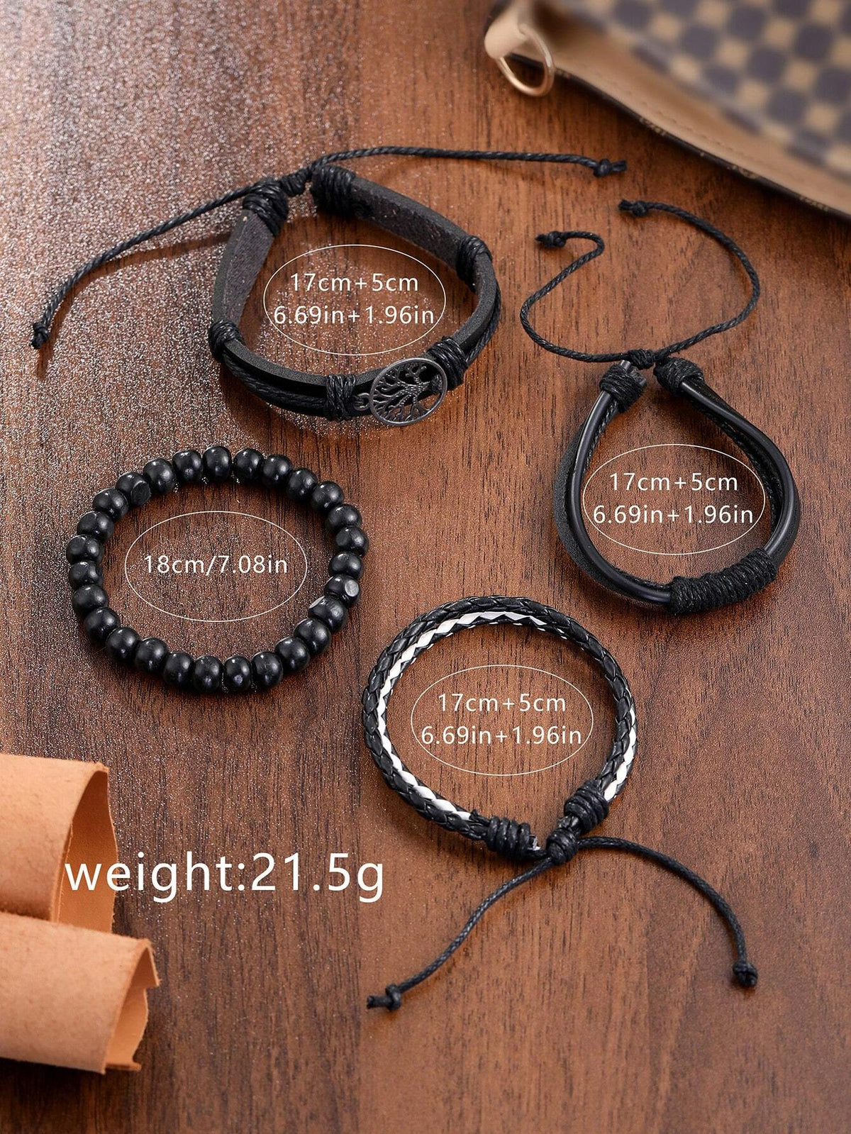 Kit Relógio Masculino Vinance| 4 Peças – Pulseiras
