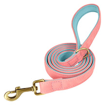 Coleira de couro personalizada para cães, conjunto de coleira de couro acolchoada macia para cães pequenos, médios e grandes com placa de identificação gravada gratuita