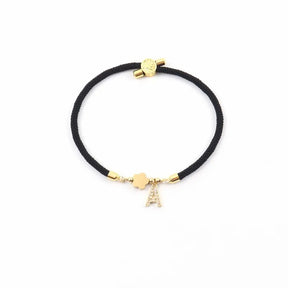 Pulseira Personalizada Heart com Iniciais | Pingente Duplo Banhado em Ouro 18k