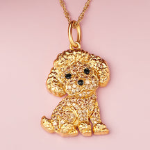 Colar + Pingente Poodle | Banhado em Ouro 18K