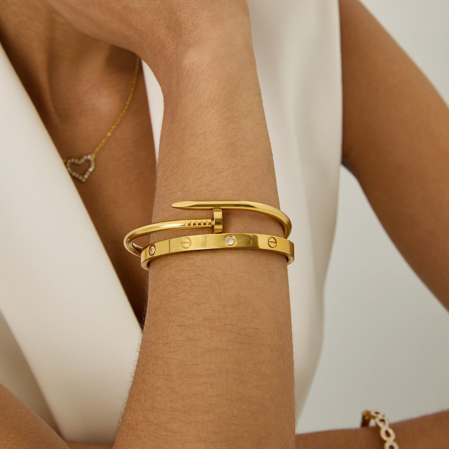 Bracelete Clou | Banhado em Ouro 18k