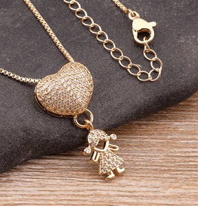 Colar Eterno Amor de Mãe - Banhado em Ouro 18K