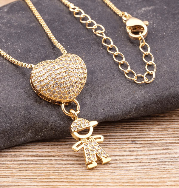 Colar Eterno Amor de Mãe - Banhado em Ouro 18K