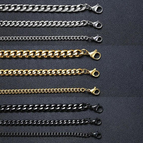 Pulseira Cubana - Banhada a Ouro 18k e Prata 925 - LUMINOZ